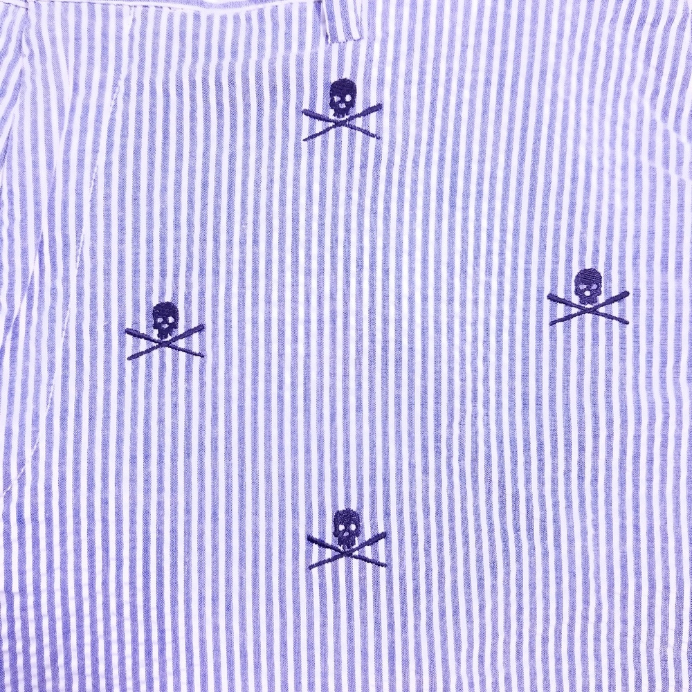 POLO RALPH LAUREN SHORTS SKULL SEERSUCKER STRIPED - Picture 2 of 5